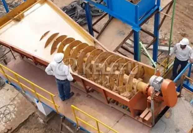 Spiral sand washing machine
